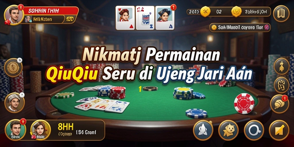 Gameplay QiuQiu seru di 8HHH yang penuh tantangan.