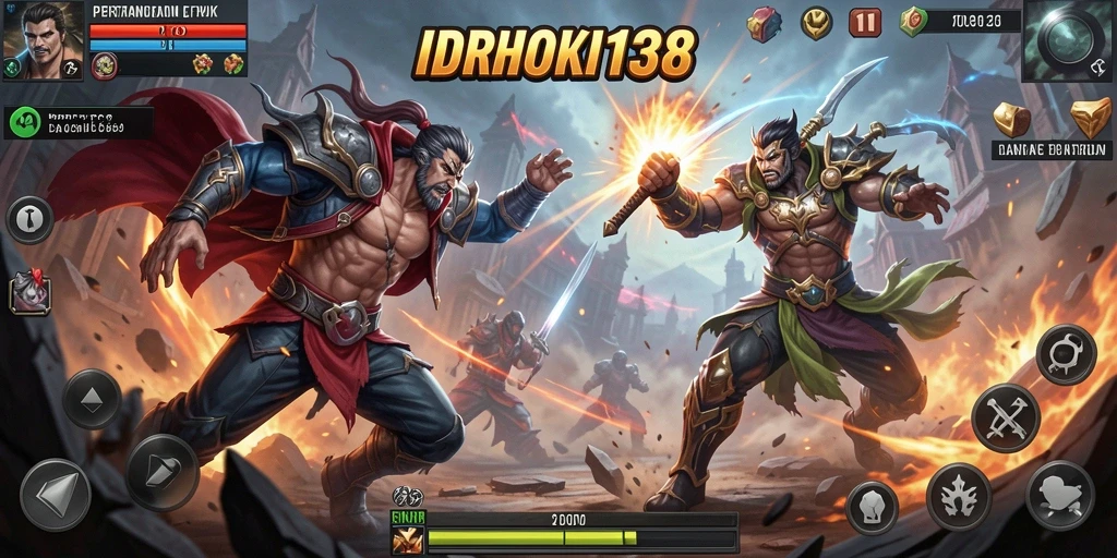 Tampilan gameplay seru dari IDRHOKI138 dengan banyak aksi dan strategi.