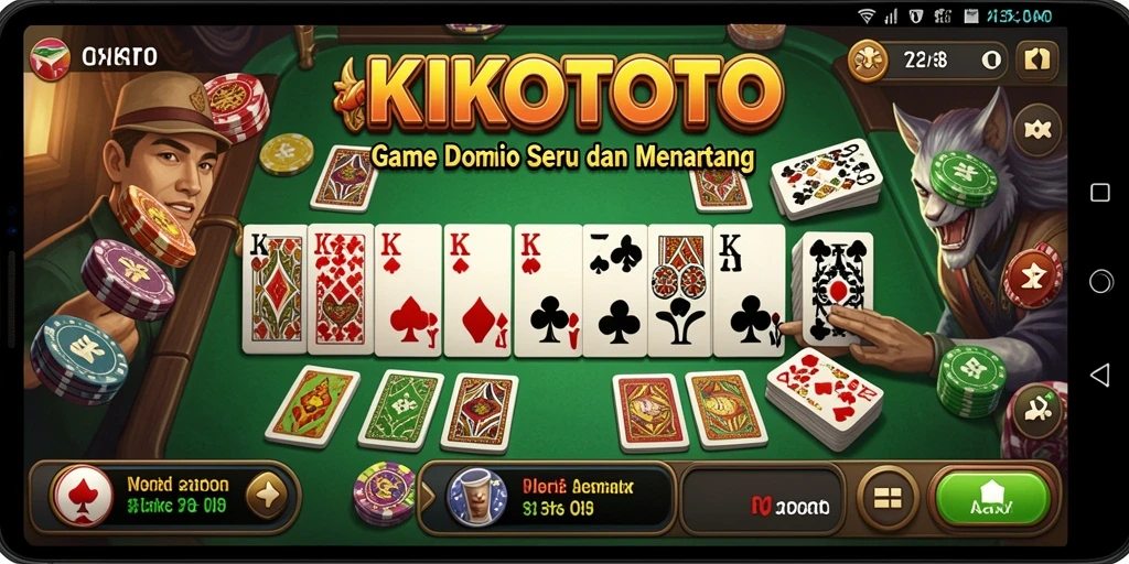 Tampilan gameplay KIKOTOTO dengan berbagai mode seru.