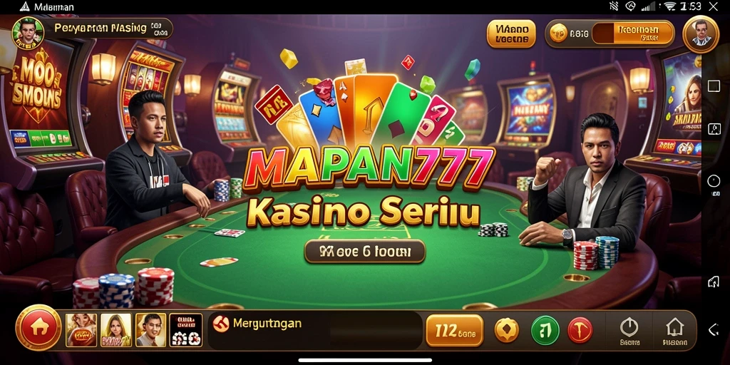 Tampilan screenshot utama MAPAN777 menunjukkan gameplay Kasino yang menarik.