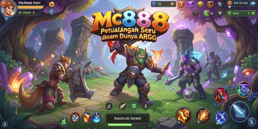 Tampilan gameplay dinamis dari MC888 dengan pertarungan seru.