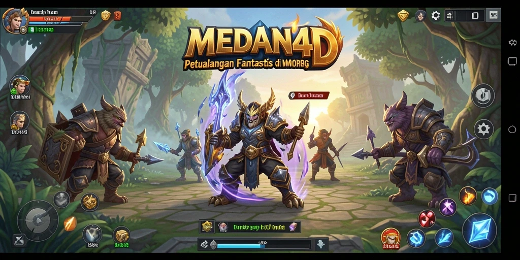 Screenshot gameplay MEDAN4D menampilkan petualangan epik di dunia MMORPG.