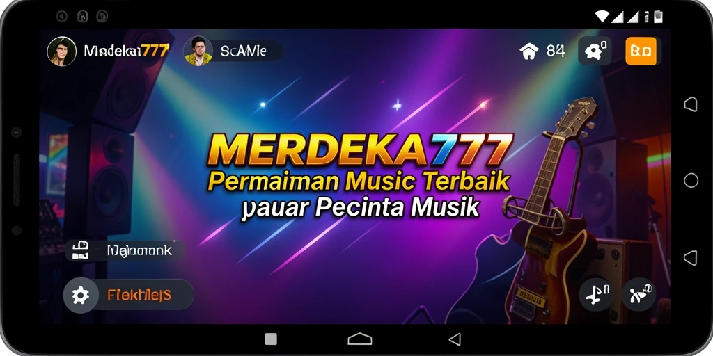 Tampilan gameplay MERDEKA777 saat memainkan lagu favorit dengan antusias.