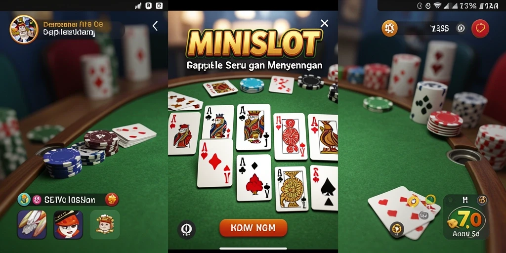 Tampilan utama gameplay Gaple yang menyenangkan di MINISLOT.