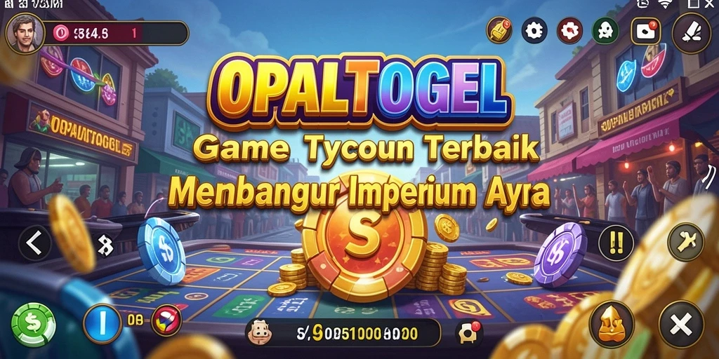 Tampilan gameplay <strong>OPALTOGEL</strong> dengan manajemen bisnis yang intens.