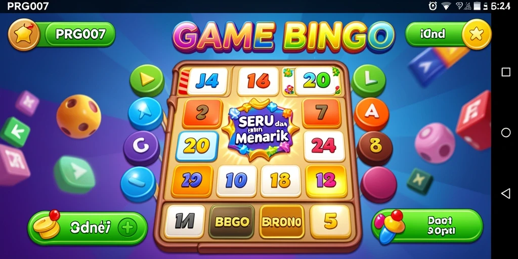 Tampilan gameplay seru PRG007 dengan suasana Bingo yang menyenangkan.
