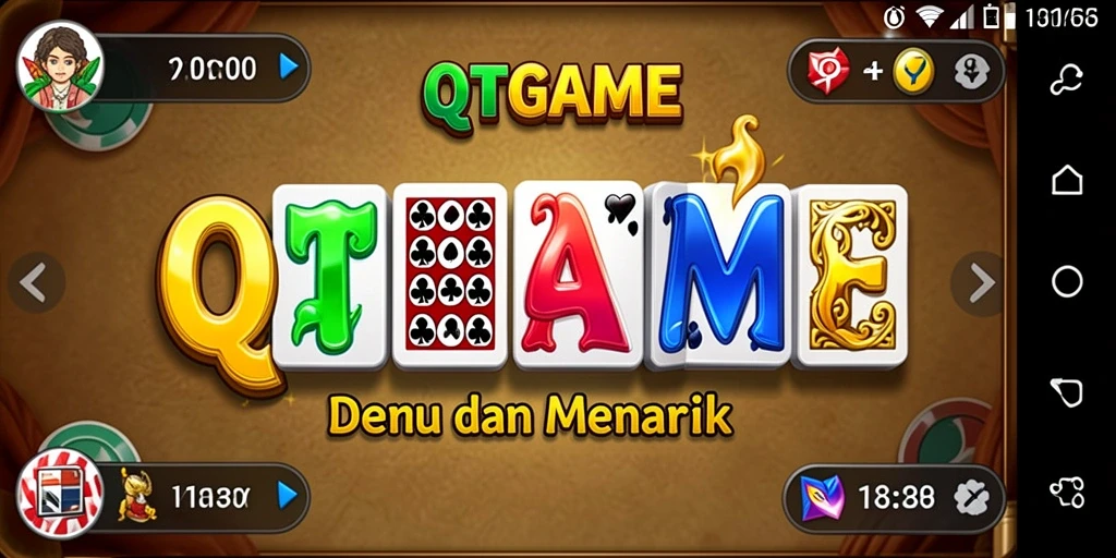 Screenshot gameplay klasik yang menampilkan momen seru QTGAME.