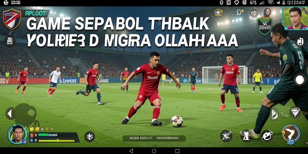 Tampilan gameplay RPLOOT yang menegangkan dalam aksi sepak bola.
