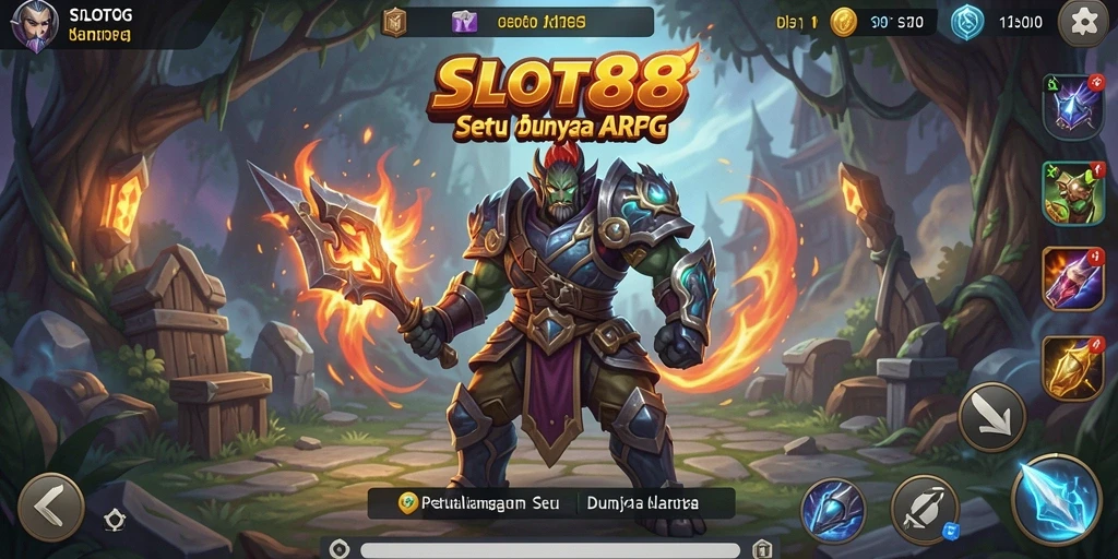 Tampilan gameplay menarik dari SLOT88 di dunia ARPG.