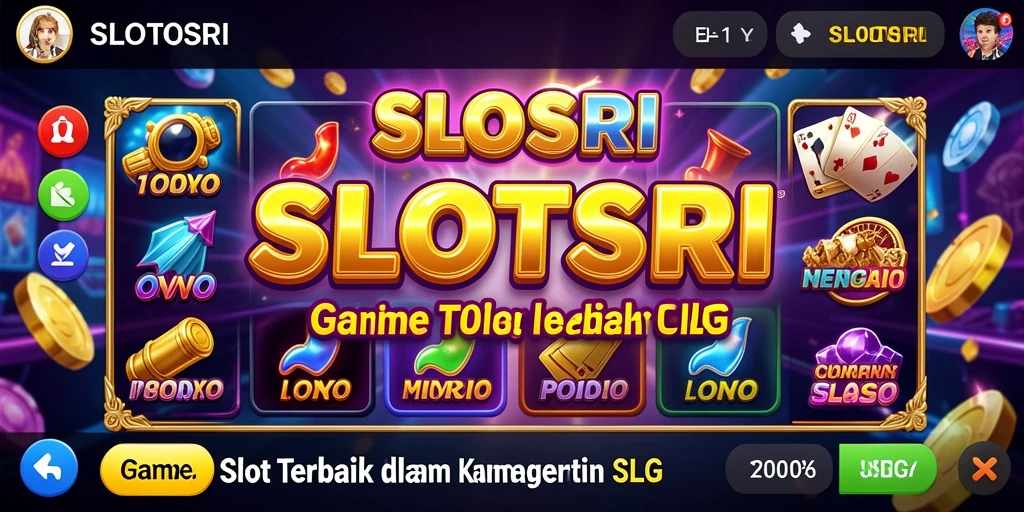 Tampilan menakjubkan dari gameplay SLOTSRI yang mendebarkan.